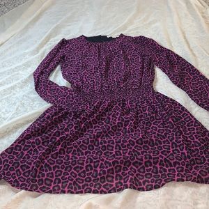Purple leopard print Michael Kors dress size medium